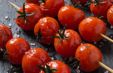 Grilled Tomatoes on Skewers